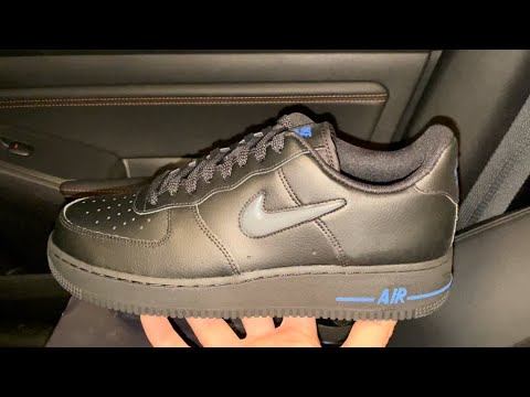 Nike Air Force 1 Jewel Black Blue shoes смотреть онлайн