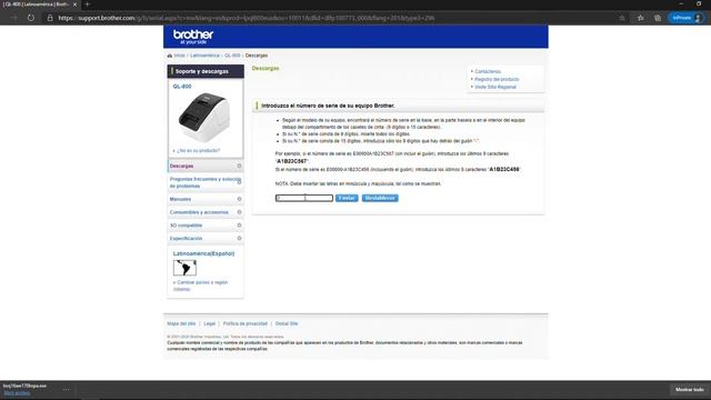 Brother Intalar controlador QL800 смотреть онлайн