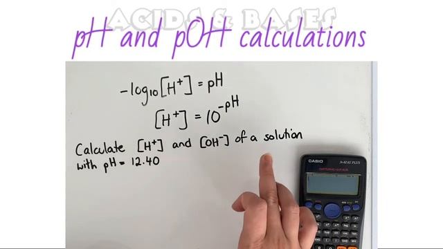 How to calculate concentration from pH and pOH смотреть онлайн
