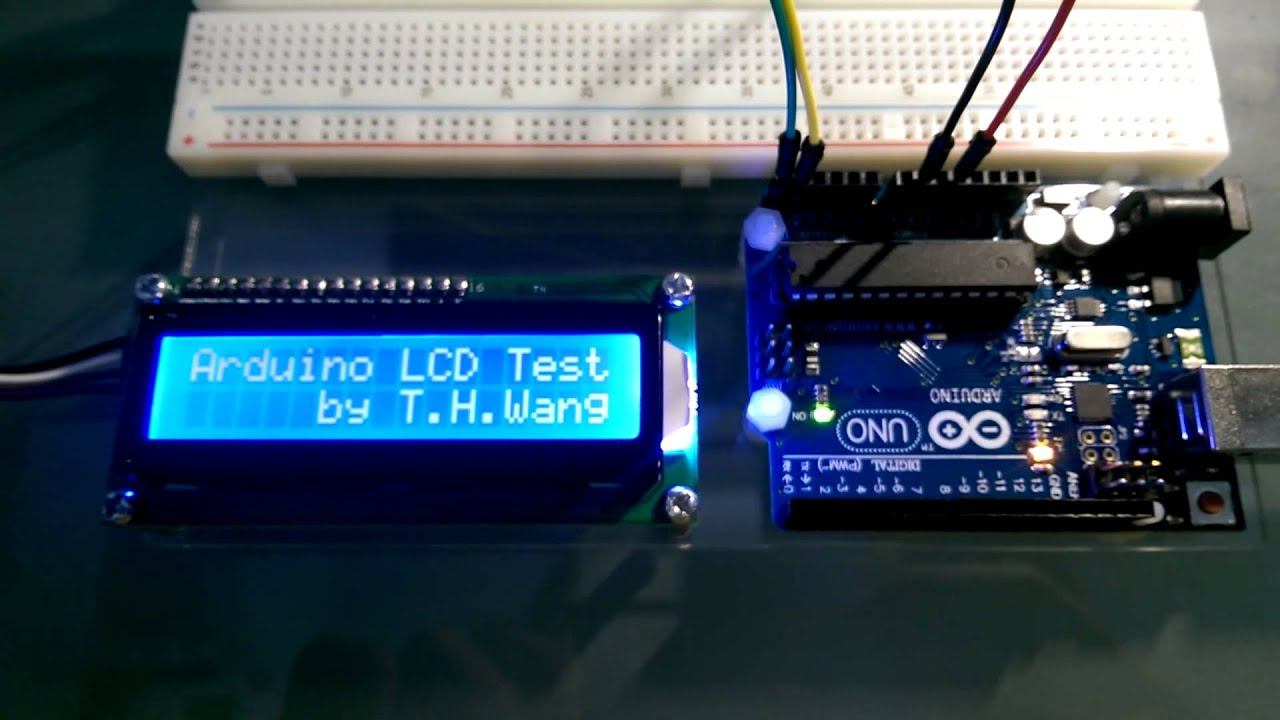 Arduino UNO controls LCD 1602 смотреть онлайн