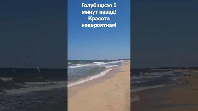 Голубицкая 5 минут назад! Дикий пляж. Удивительное рядом! #азовское_море смотреть онлайн