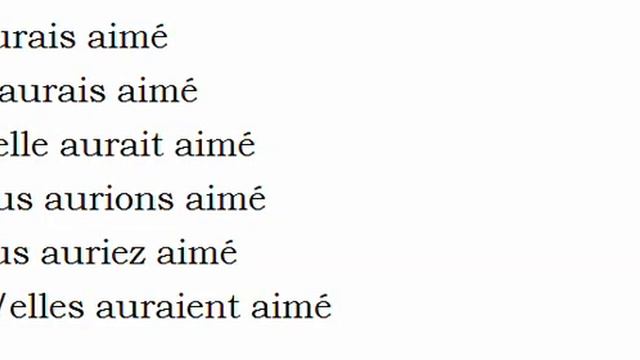 Изучение французского языка = Спряжение глаголов = Aimer смотреть онлайн