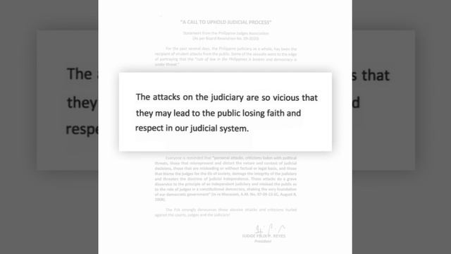 Judges' group cries foul over bashing of judiciary after Ressa conviction смотреть онлайн