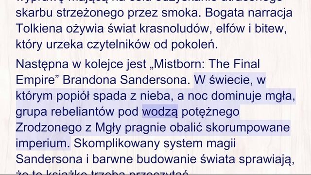 Polski - średni - Najlepsze powieści fantasy dla miłośników przygód смотреть онлайн