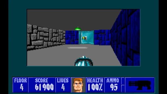 Wolfenstein 3D, Gameplay Level 4, Retro #Games - Top Games