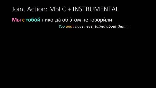 Instrumental of personal pronouns смотреть онлайн