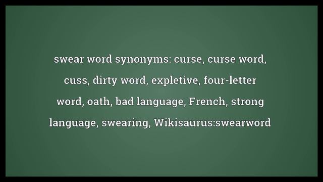 Swear word Meaning смотреть онлайн