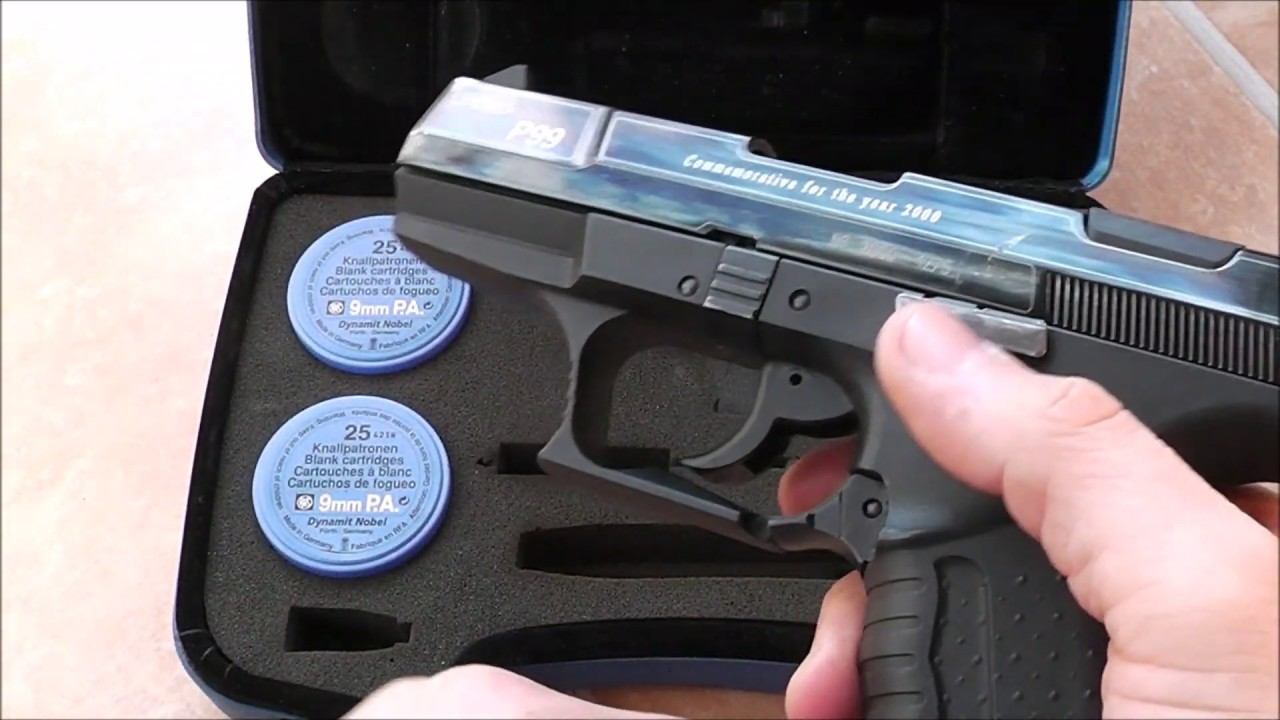 Walther P99 Sondermodell 2000 // 9mmPAK // Schreckschusspistole Review // PTB-637