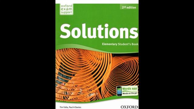 Solutions ELEMENTARY - UNIT INTRODUCTION
