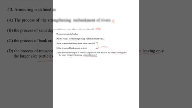 Armouring is defined as(A) The process of the strengthening embankment of || Analytics || смотреть онлайн