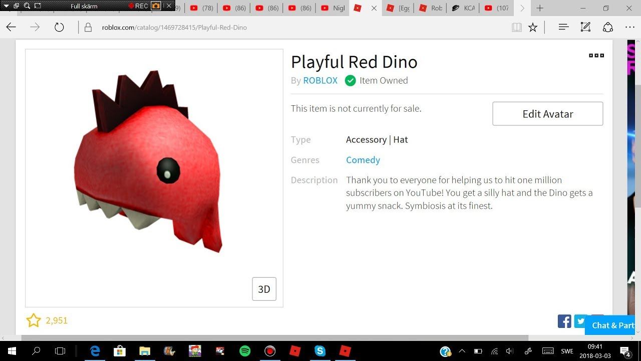 PROMOCODE How to get Playful red dino hat смотреть онлайн