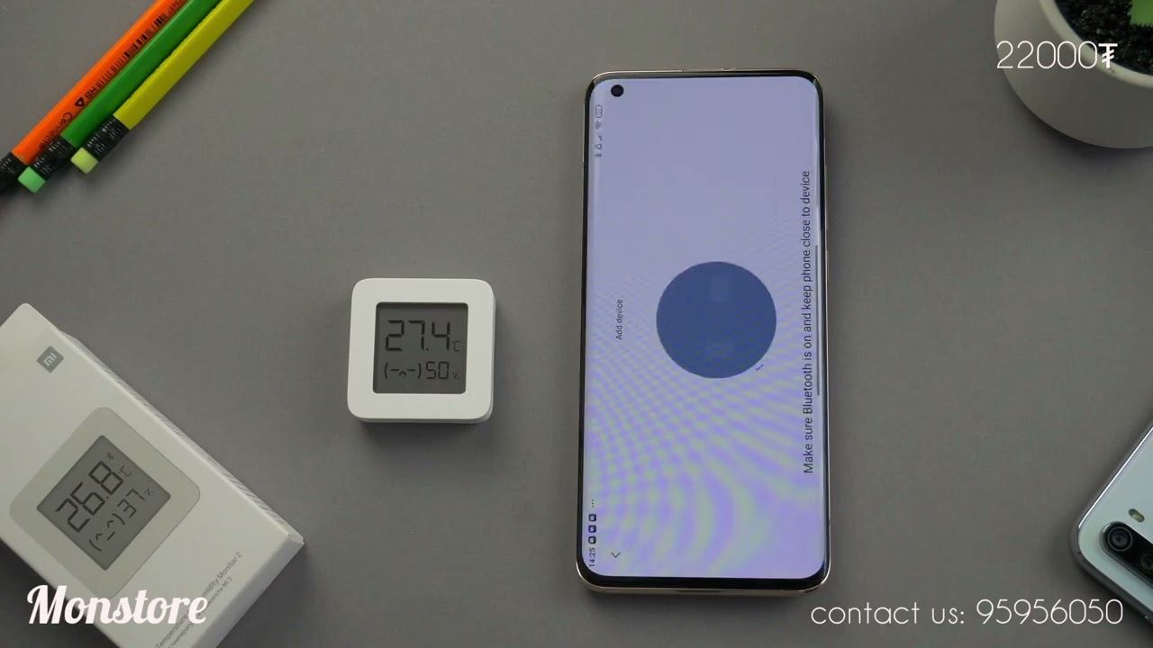 Mi Bluetooth thermometer 2 temperature and humidity sensor - Температур чийгшил хэмжигч термометр смотреть онлайн