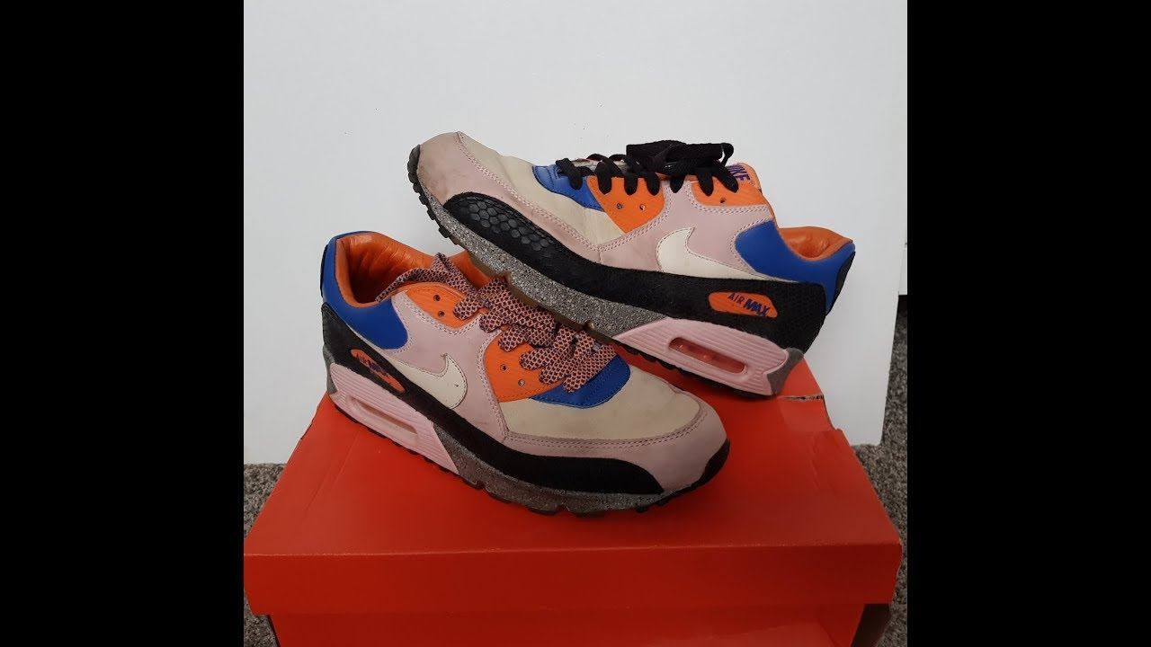 unboxing unpacking NIKE Air Max 90 Premium King of the Mountain code 315728 611 смотреть онлайн