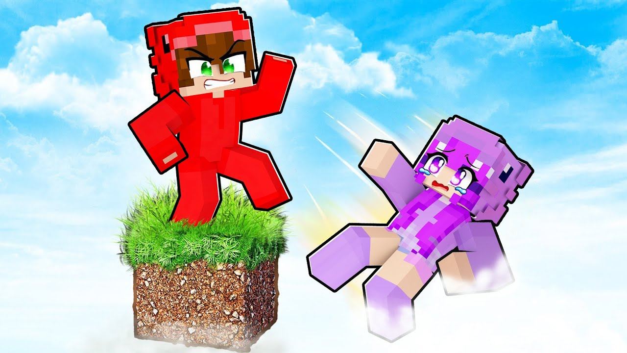 Minecraft ama GERÇEKÇİ TEK BLOKTAYIZ! смотреть онлайн