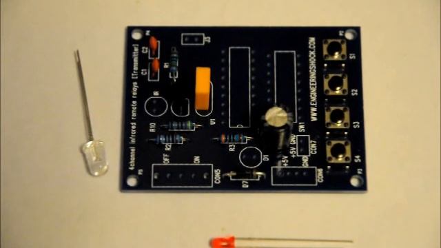 8-Bit Address Infrared Transmitter Kit Assembly Video смотреть онлайн