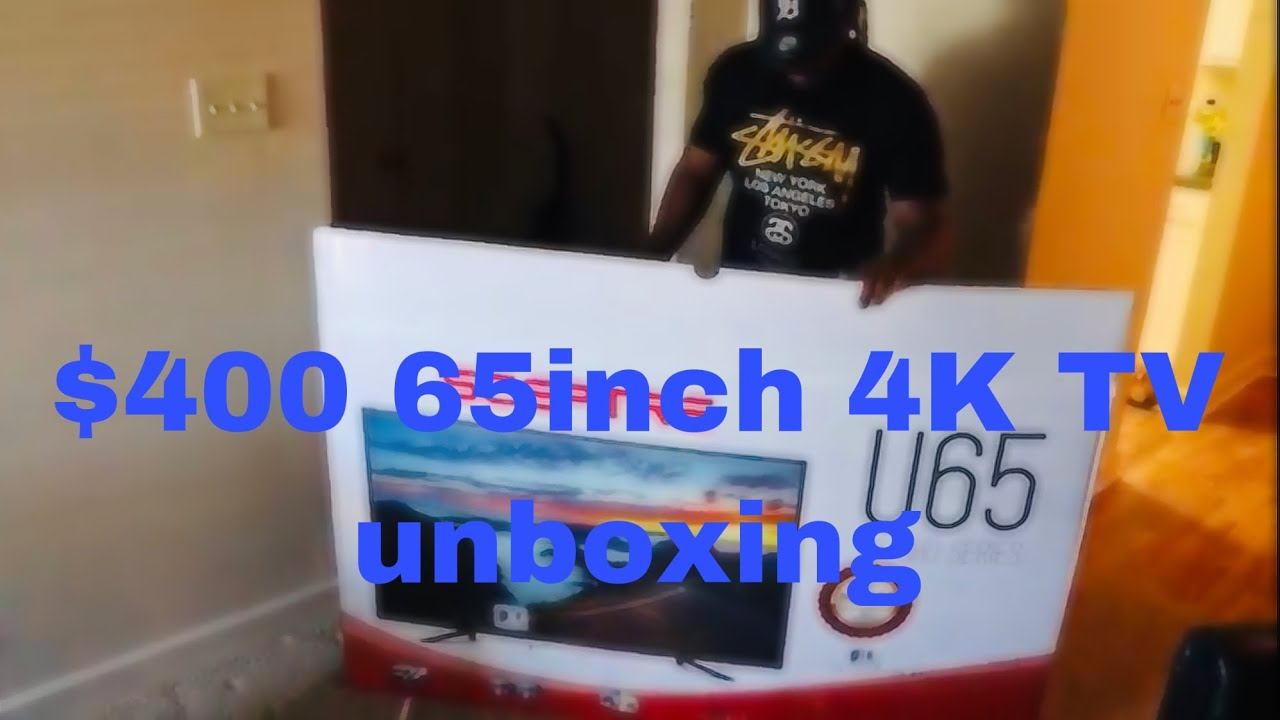 The Best 65 Inch 4k TV For Under $400 Unboxing!!! ( And 1 Month TV Update)