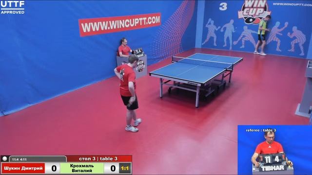 Шукин Дмитрий 1-3 Крохмаль Виталий Турнир Восток 5 WIN CUP 07.06.21 ПрямаяТрансляция Зал 3 смотреть онлайн