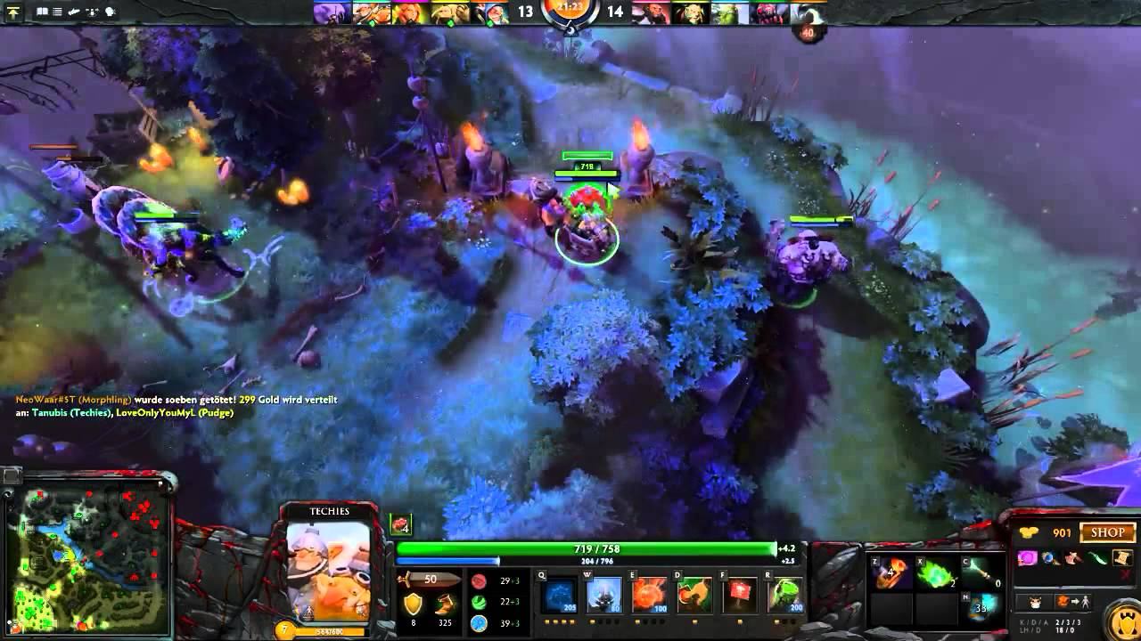Dota 2 / Tanubis plays Techies / safe mined / All Pick + смотреть онлайн