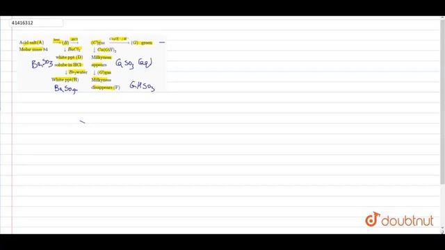 `{:("Acid salt(A)",overset("heat")rarr(B) overset(HCl)rarr, (C) "gas "overset(Cr смотреть онлайн