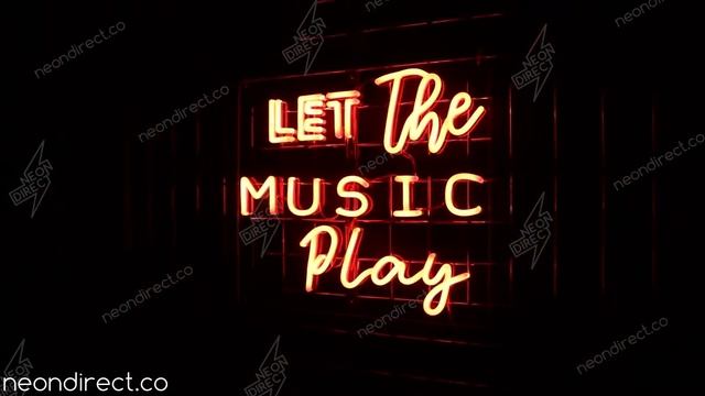 LET THE MUSIC PLAY | LED NEON SIGN смотреть онлайн