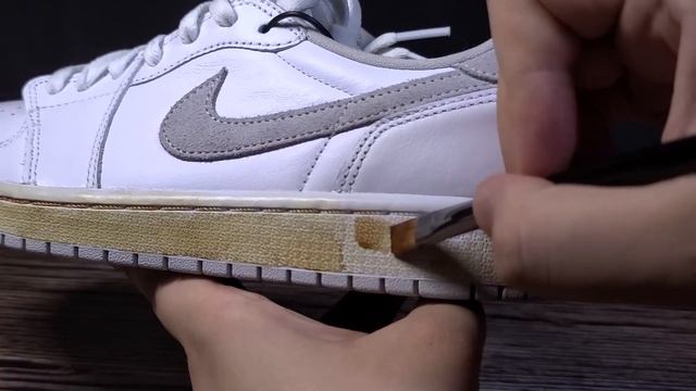 [Custom Shoes] Jordan 1 Low Neutral Grey Vintage Custom смотреть онлайн