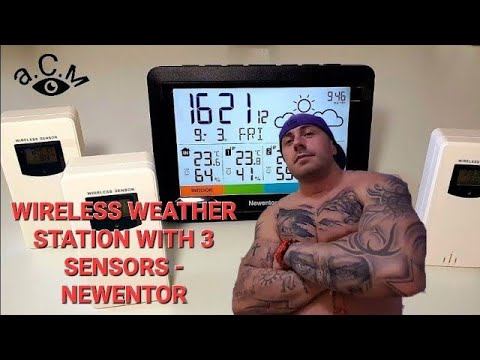 WIRELESS WEATHER STATION WITH 3 SENSORS - NEWENTOR  а.С.м