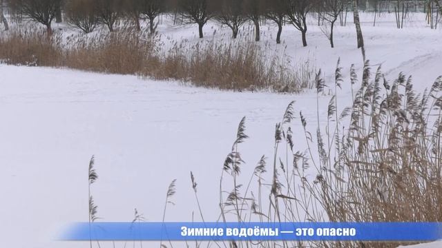 «Зимний патруль» напоминает: тонкий лёд опасен! смотреть онлайн
