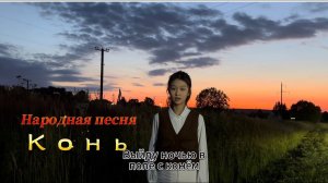 Юная китаянка Мохань поет  русскую песню  “Конь” на двух языках в поле Тулы (cover Пелагея)