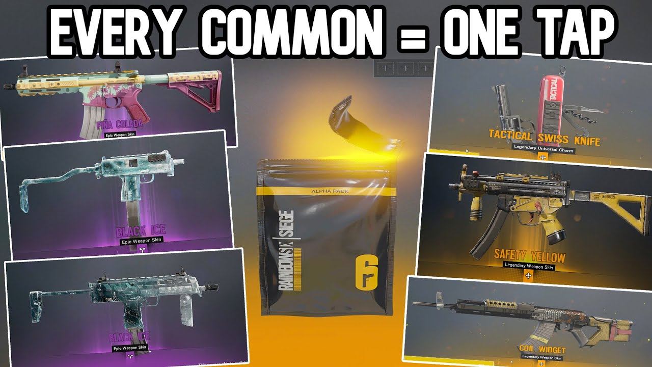 BEST Alpha Pack Opening BUT for Every Common I Show a One Tap - Rainbow Six Siege смотреть онлайн