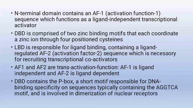 Nuclear receptor family | structural organization | Mode of action смотреть онлайн