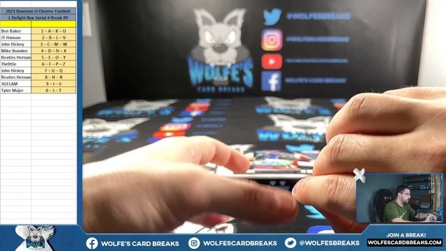 2023 Bowman Chrome University Football 1 Breaker Delight Box Serial # Break #9 смотреть онлайн