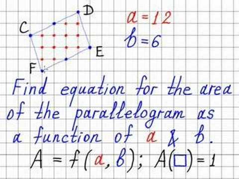 Problem 4: The Area of Parallelogram in Terms of a & b смотреть онлайн