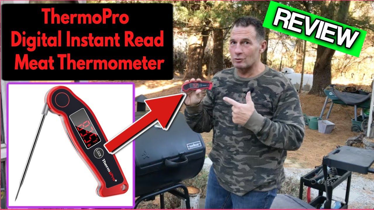 ThermoPro Digital Instant Read Meat Thermometer - Automatically Reads Meat Temperatures in Seconds смотреть онлайн