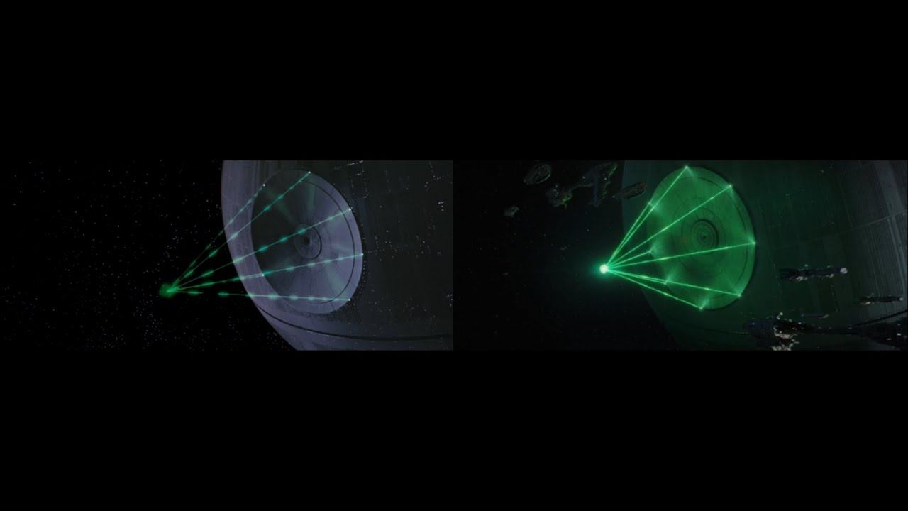 Death Star Laser Comparison - A New Hope vs Rogue One смотреть онлайн