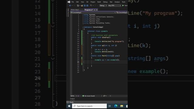 C# Function with parameters | Easy learning of C# for beginners | C# Programming Tools смотреть онлайн