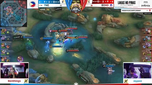 Echo vs TNC Match 2 MPL PH S12 Week 2 Tetra D. 01 | echo vs TNC смотреть онлайн