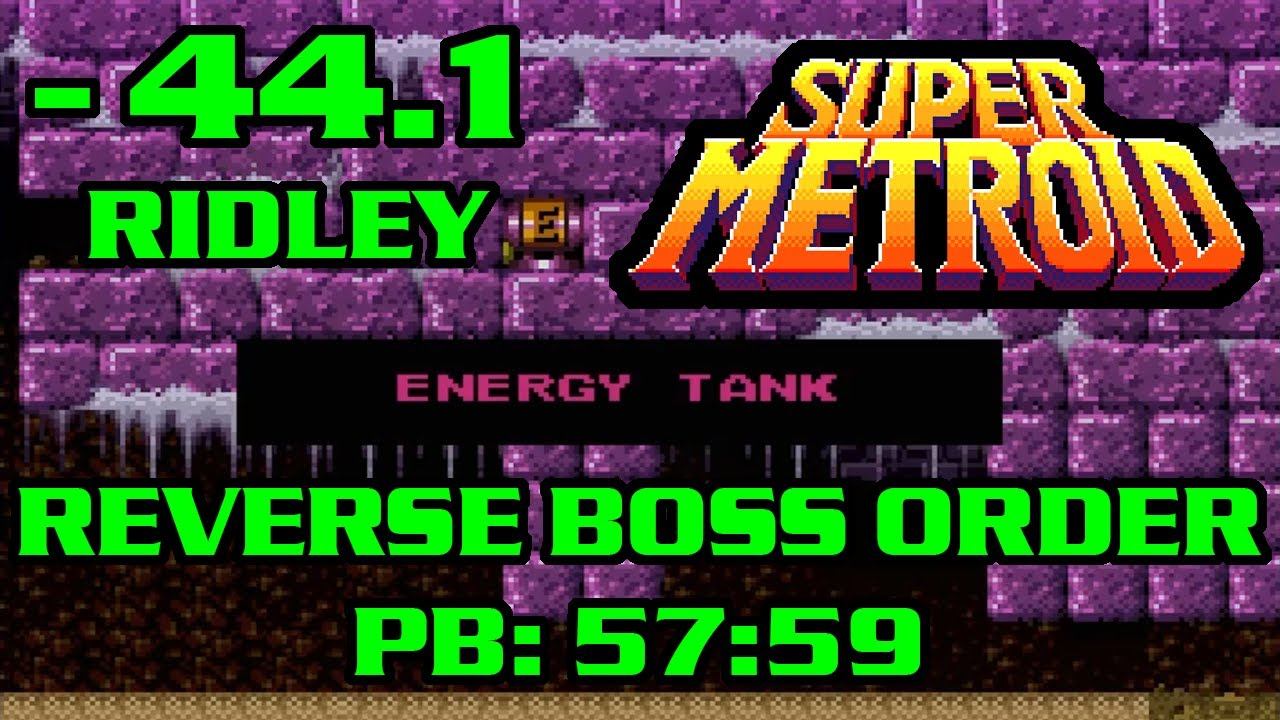 Super Metroid - Reverse Boss Order PB: 57:59 смотреть онлайн