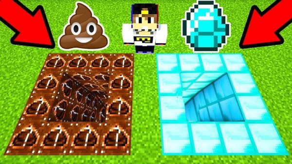 Майнкрафт но ВЫБЕРИ ПРАВИЛЬНУЮ ЯМУ В МАЙНКРАФТ ЯМА КАКАШЕК ИЛИ ЯМА АЛМАЗЫ в Minecraft Евгенбро