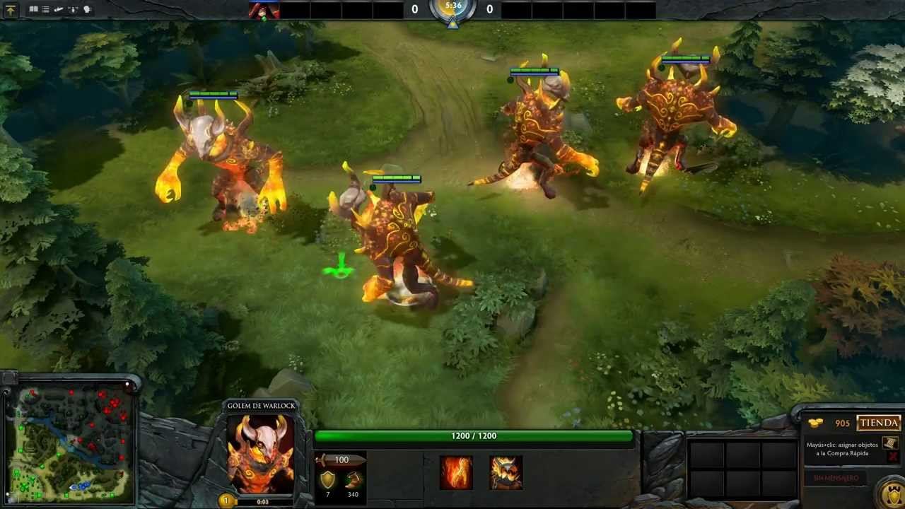 Dota 2 - Warlock golem, "Doom of Ithogoaki" смотреть онлайн