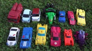 Роботы трансформируются на траве. Мультики для мальчиков.