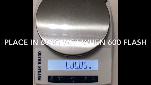Calibrate Test Mettler Toledo PL602E Balance смотреть онлайн