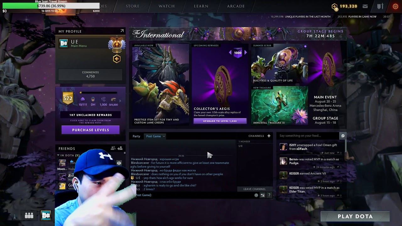 Blue Span Immortal Daily Dota 2 - HERO VOTES! смотреть онлайн