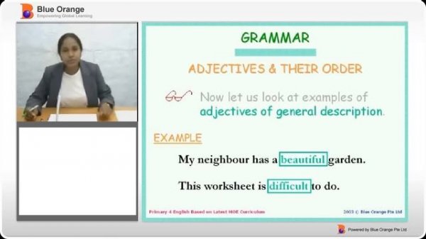 Grammar: Adjectives & Their Order