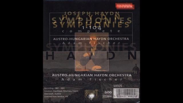Franz Joseph Haydn - Complete symphonies-CD3 смотреть онлайн