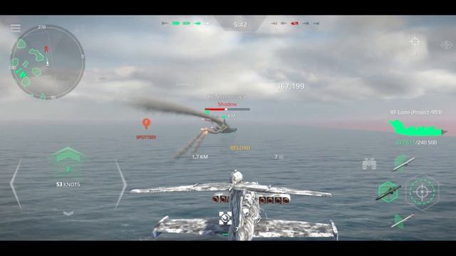 Contrast Camouflage Skin | RF Loon (Project-903) Online Match Gameplay - Modern Warships смотреть онлайн