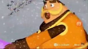 Лунтик тает лёд