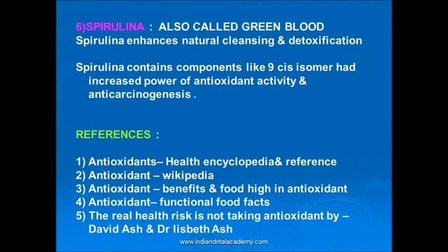Antioxidents / dental courses by Indian dental academy смотреть онлайн