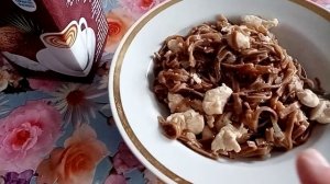 ленивые пельмени гречневые...