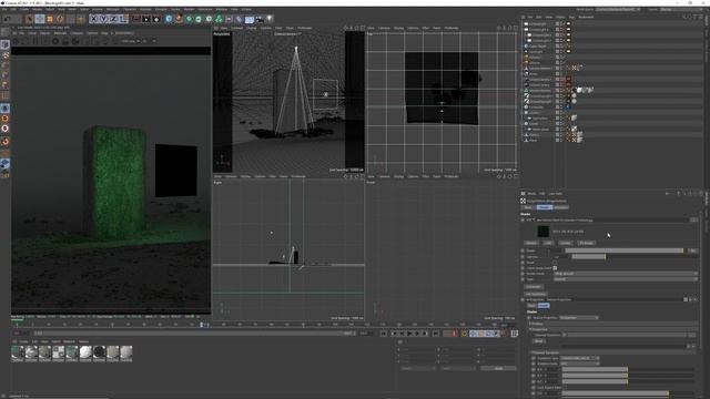 C4D & Octane: How to make laser light projection scanlines tip смотреть онлайн