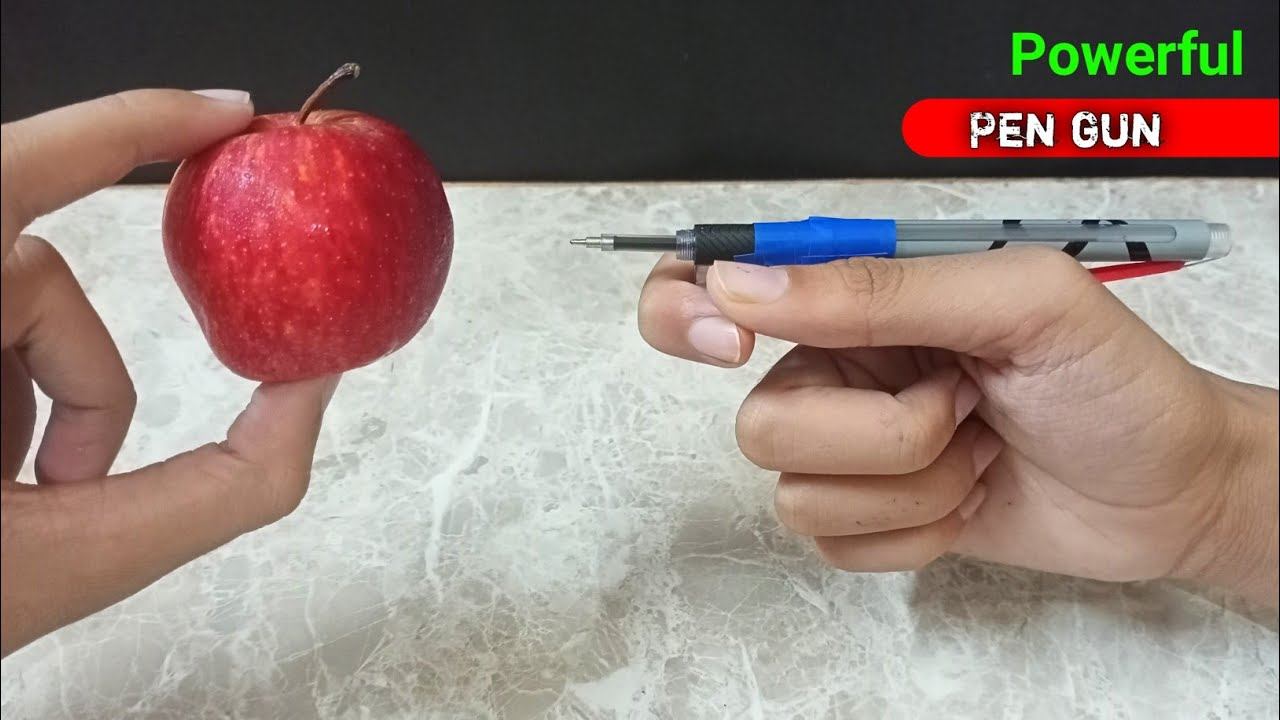 How to make pen gun at home | homemade launcher | powerful launcher toy смотреть онлайн